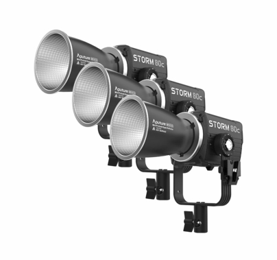 Aputure Storm 80c (3) Light Kit