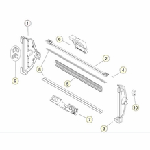 Arri Skypanel S60 Connector Housing Blue/Silver with Screws #7