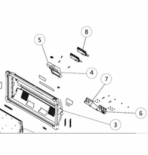 Arri SkyPanel S60 / S30  Rear Handle Part Blue / Silver Part #5