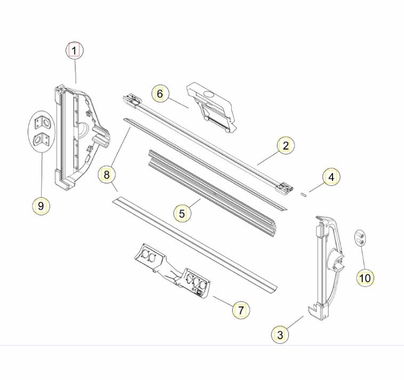 Arri SkyPanel S60 Side Right Blue/Silver with Screws #1