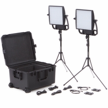 Astra 6X 1x1 LED Duo Traveler Light Kit  V-MOUNT