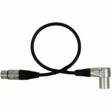 Audio Cable Right Angle XLR Male to XLR Female 1.5ft.