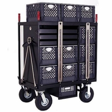 BackStage Equipment 7-Crate Set Box Cart