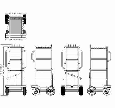 BackStage Equipment C-Stand Mini Cart