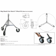 BackStage Steadicam Stand 8" Wheel Kit (stand not included)