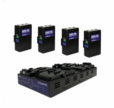 Block Battery Logos 150 Watt Hour V-Mount 14.4V Lithium Ion Kit
