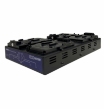 Block Battery Logos Quad V-Mount Charger