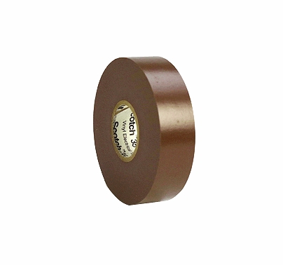 Brown  3M 35 Electrical Tape Vinyl 3/4" x 66 yds T179