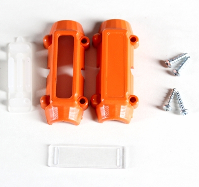 Bullet Cable Tie with Clear Label Window RFID - Orange