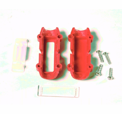 Bullet Cable Tie with Clear Label Window RFID - Red