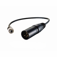 Cable Techniques 12" 4 Pin XLR Male to Hirose Battery Bud Input 12V-18V
