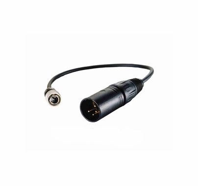 Cable Techniques 12" 4 Pin XLR Male to Hirose Battery Bud Input 12V-18V