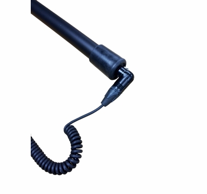 Cable Techniques Coiled Cable 12" to 6' Right Angle XLR-3F to XLR-3M