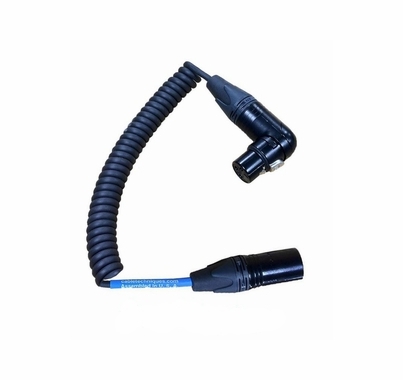 Cable Techniques Shortie Coiled Cable XLR 3 Pin M to F 6"-18"