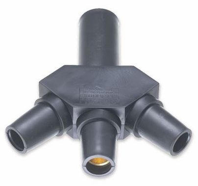 Cam Type Triple Hard Tee (1) Male to (3) Female 16 Series