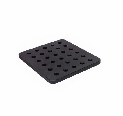 Camera Cheeseplate Black 6 x 6 x 3/8 inch