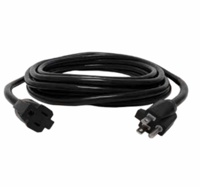 CBI 12 Gauge Black Molded Extension Cord | 100ft