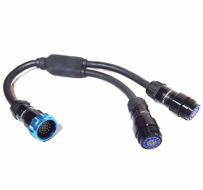 CBI Cables 19 Pin 2fer Splitter Y Cable 18" Legs