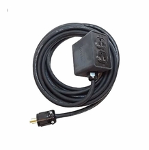 CBI Cables Quad Box Rubberized Black 12/3 SJOOW | 25ft