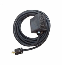 CBI Cables Quad Box Rubberized Black 12/3 SJOOW w/ 2ft Tail