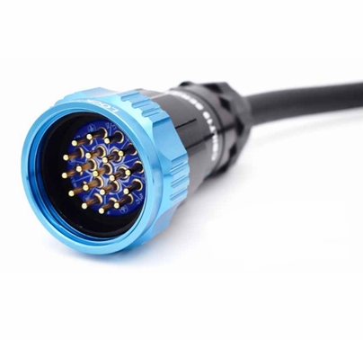 CBI Cables Socapex 20 Amp 19 Pin Extension Cable 12 Gauge 12/14 w/ Black Ring | 75ft