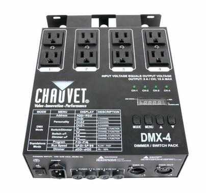 Chauvet DJ DMX 4 Channel Dimmer / Relay Pack