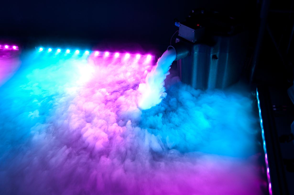 Chauvet Nimbus LowLying Dry Ice Fog Machine BarnDoor
