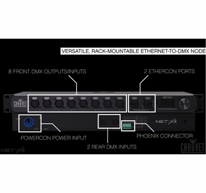 Chauvet Professional Net-X-II Ethernet to DMX Node 