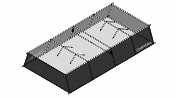Chimera F2X Overhead LightBank 10x20 - BarnDoor