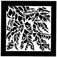 Chimera Leaf Breakup Micro Window Pattern 16"x16" 5355