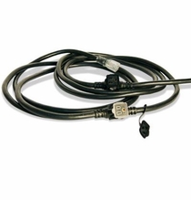 E-String 50ft.  BLACK Six Outlet Extension Cord  Black 50112BA