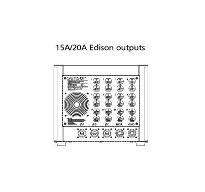 ETC Sensor3 12 Channel Portable Dimmer Pack (24) 20A Edison