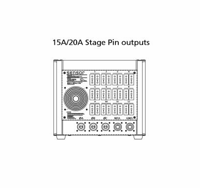 ETC Sensor3 Portable Dimmer Pack 12 Ch, (24) 20A Stage Pin