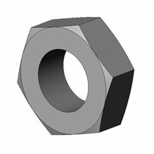 ETC Source 4 Hex Nut 9/16-18, Black Zinc