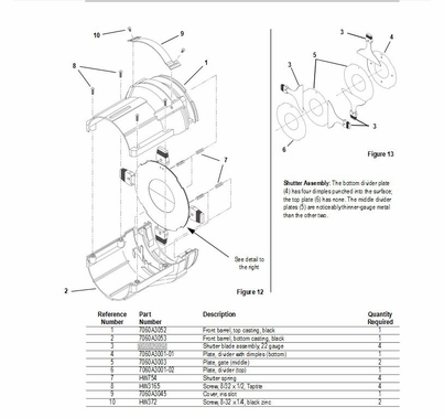 ETC Source 4 Shutter Blade Assembly