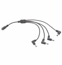 F&V  4 Way DC Splitter Cable, 10"