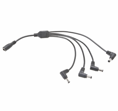 F&V  4 Way DC Splitter Cable, 10"