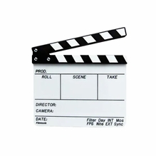 Full Size Lucite Camera Slate Engraved Clapboard