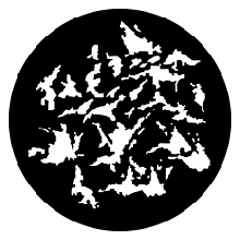 GAM 622 Brush Breakup Standard Steel Gobo Pattern