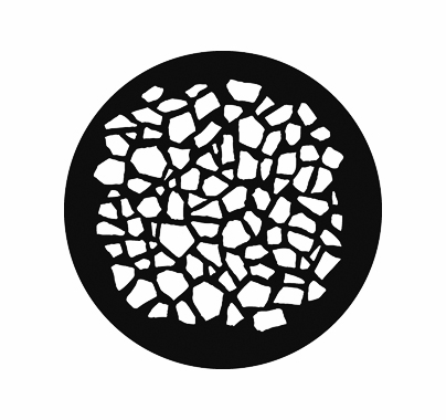 GAM 703 Flagstone Small Standard Steel Gobo Pattern