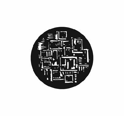 GAM 709 Glass Brick Up Standard Steel Gobo Pattern