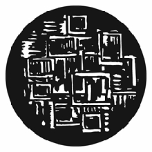 GAM 709 Glass Brick Up Standard Steel Gobo Pattern