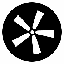 GAM 835 Ceiling Fan Standard Steel Gobo