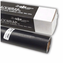 GAM BlackWrap 12"x50ft Black Aluminum Foil Black Wrap