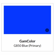 GAM G850 Primary Blue Lighting Gel Filter Sheet 20"x24"