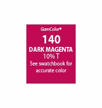 GAM GAMcolor 140 Dark Magenta Lighting Gel Filter Sheet 20"x24"