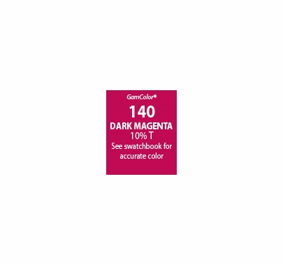 GAM GAMcolor 140 Dark Magenta Lighting Gel Filter Sheet 20"x24"