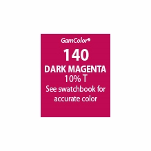 GAM GAMcolor 140 Dark Magenta Lighting Gel Filter Sheet 20"x24"