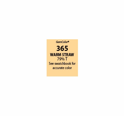 GAM GamColor 365 Warm Straw Lighting Gel Filter Sheet 20"x24"