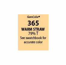 GAM GamColor 365 Warm Straw Lighting Gel Filter Sheet 20"x24"